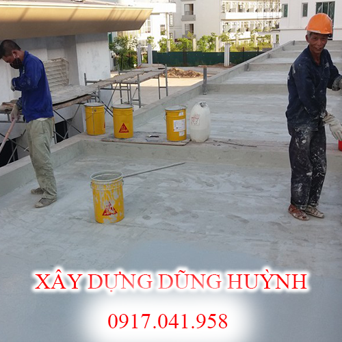 thi công chông thấm chuyên nghiệp sàn mái bằng sika