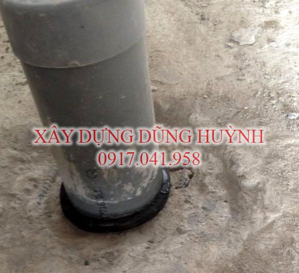 chống thấm toilet bằng Sikaflex Construction AP