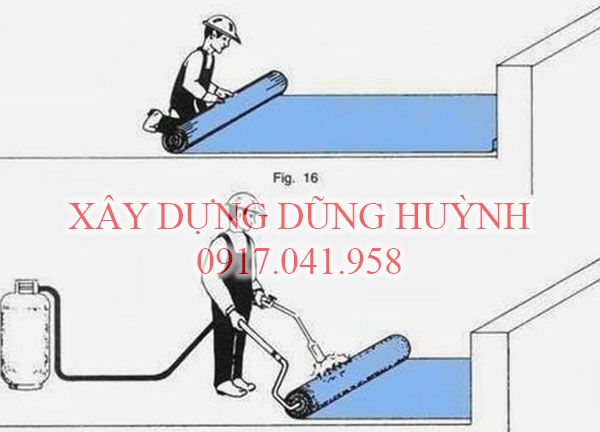 Nguyên lý chống thấm toillet của phương pháp màng khò nóng