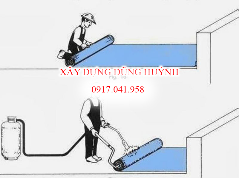 THI CÔNG CHỐNG THẤM TOILET BẰNG MÀNG KHÒ