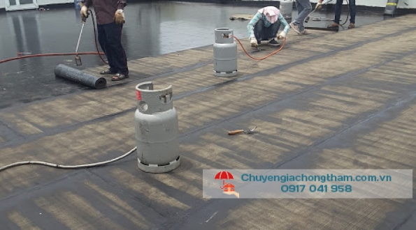 Chống thấm sân thượng cty TOUN SHING KAI Củ Chi